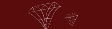 Tableau en verre rouge rubis