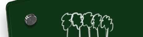 Tableau en verre vert forêt 