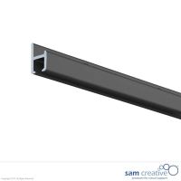 Set de 2 rails muraux noirs 150cm