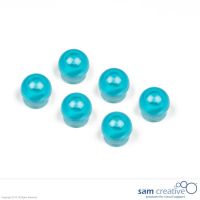 Aimants boule 15mm, bleus