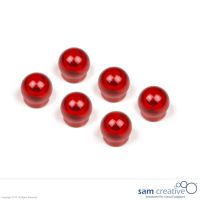 Aimants boule 15mm, rouges
