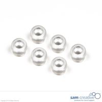 Aimants boule 15mm, transparents