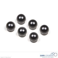 Aimants boule 15mm, noirs