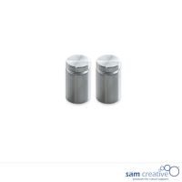 Kit d'installation inox tableaux en verre (set 2)