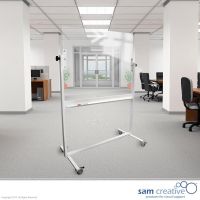 Tableau en verre transparent pivotant 100x200 cm