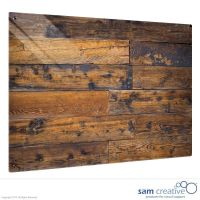 Tableau Ambiance Muret de pierre 100x100 cm